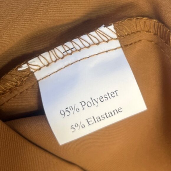 Kiczoy Wide Leg Pleated Front Pants Womens XS Brown - Picture 8 of 11